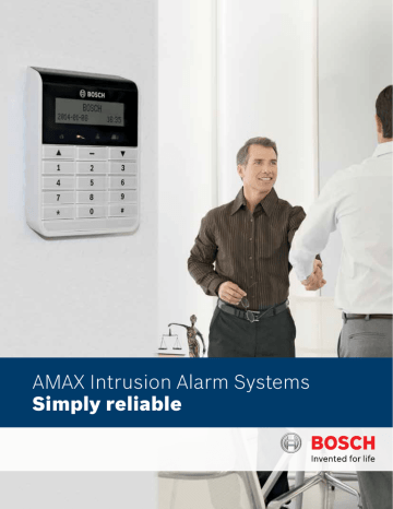 AMAX Intrusion Alarm Systems Simply reliable AMAX Intrusion Alarm Systems Simply reliable