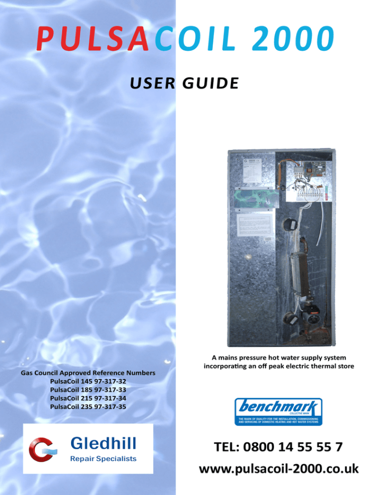 USER GUIDE TEL: 0800 14 55 55 7 www.pulsacoil USER GUIDE TEL: 0800 14 55 55 7 www.pulsacoil