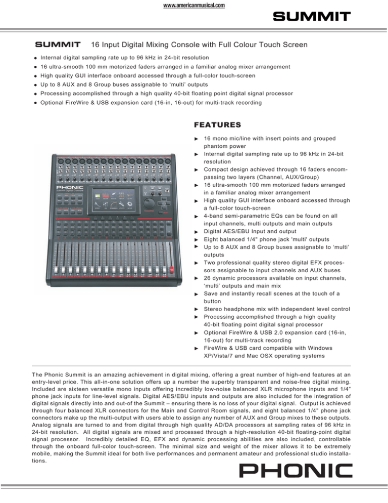 summit - American Musical Supply summit - American Musical Supply