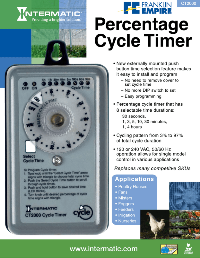 Percentage Cycle Timer Percentage Cycle Timer