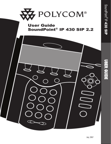 Polycom Polycom SoundPoint IP 430 User guide | Manualzz Polycom Polycom SoundPoint IP 430 User guide | Manualzz