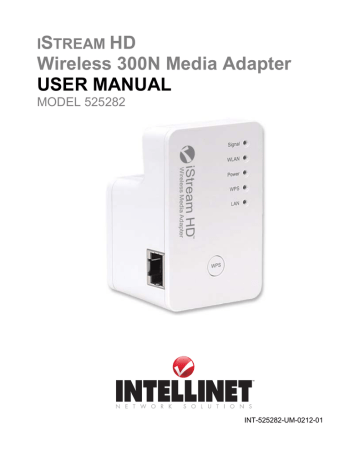 Intellinet iStream HD Wireless Media Adapter User manual | Manualzz Intellinet iStream HD Wireless Media Adapter User manual | Manualzz
