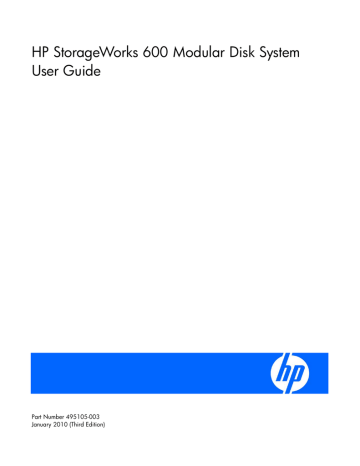 HP StorageWorks 600 Modular Disk System User Guide HP StorageWorks 600 Modular Disk System User Guide