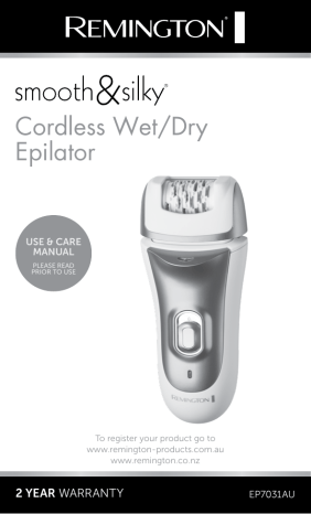 Cordless Wet/Dry Epilator Cordless Wet/Dry Epilator