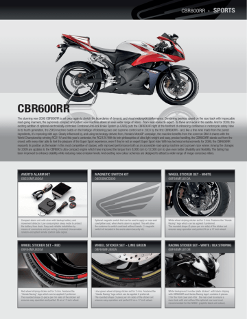 cBR600RR - Honda MPE cBR600RR - Honda MPE