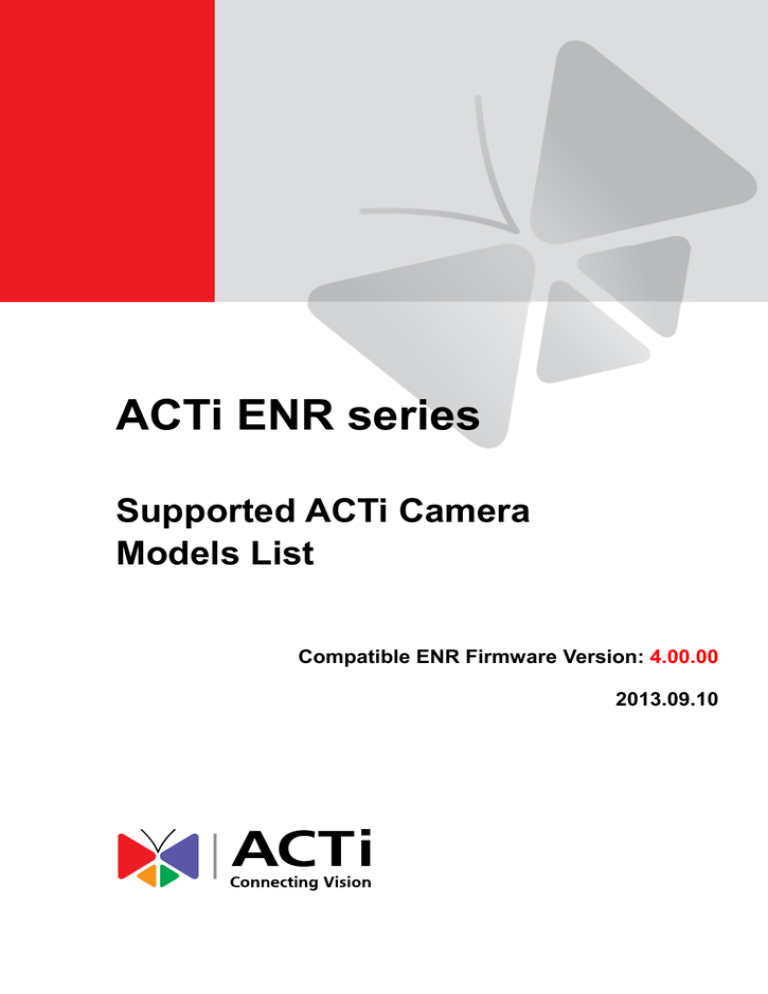ACTi ENR series ACTi ENR series