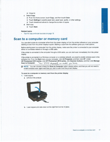 Printer Scan Directions Printer Scan Directions