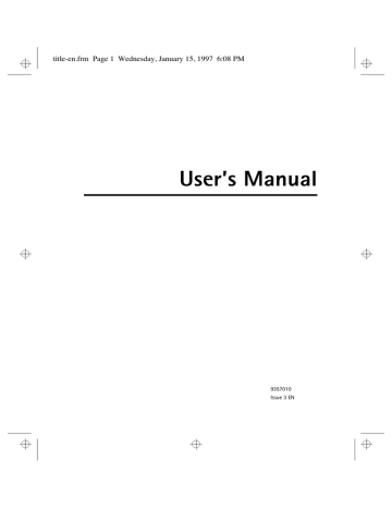 Nokia 9000 User manual | Manualzz Nokia 9000 User manual | Manualzz