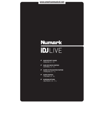 Numark iDJLIVE Quick Setup Manual | Manualzz