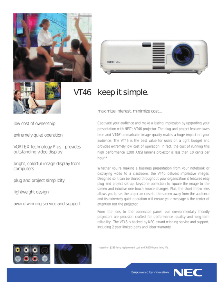 Product Sheet - Projector Central Product Sheet - Projector Central