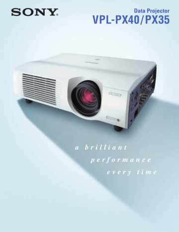 the Sony VPL-PX40/PX35 Projector the Sony VPL-PX40/PX35 Projector