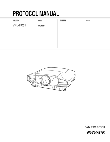 VPL-FX51 - Protocol VPL-FX51 - Protocol