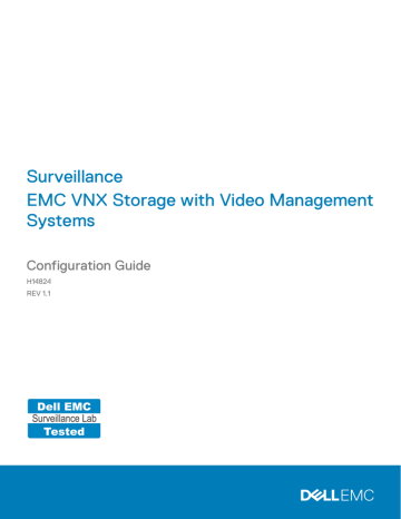 EMC VNX Storage with Video Management Systems Best Practices | Manualzz