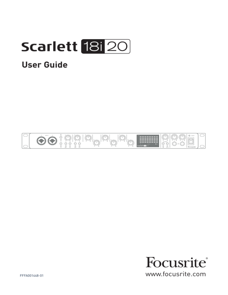 Focusrite Scarlett 18i20 2nd Gen, Scarlett 18i20, AMS-SCARLETT-18I20-2ND-GE User manual Focusrite Scarlett 18i20 2nd Gen, Scarlett 18i20, AMS-SCARLETT-18I20-2ND-GE User manual