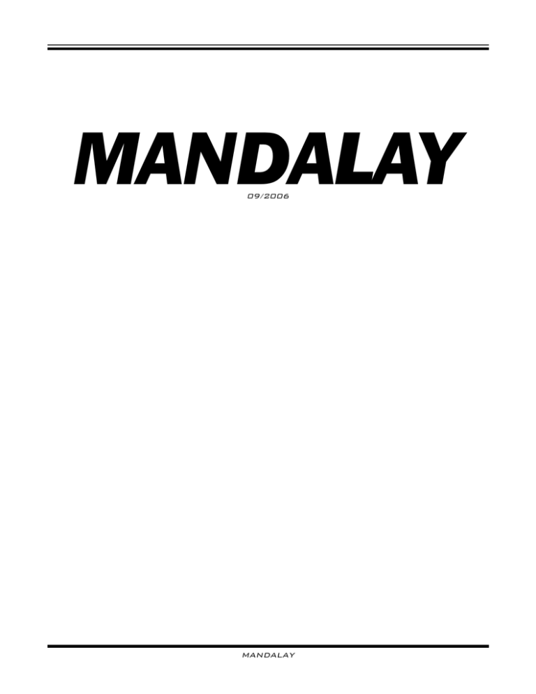 2006 Mandalay Owners Manual 2006 Mandalay Owners Manual