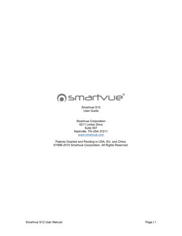 Smartvue S12 User Manual Page | Manualzz Smartvue S12 User Manual Page | Manualzz