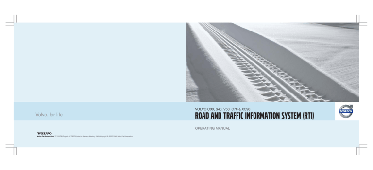 Volvo 2011, C30 User manual Volvo 2011, C30 User manual