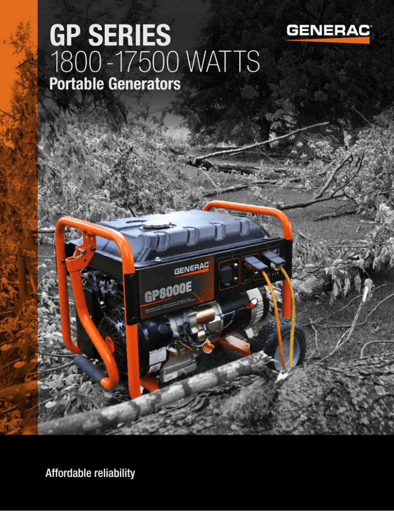 Generac 6954 Specification Generac 6954 Specification