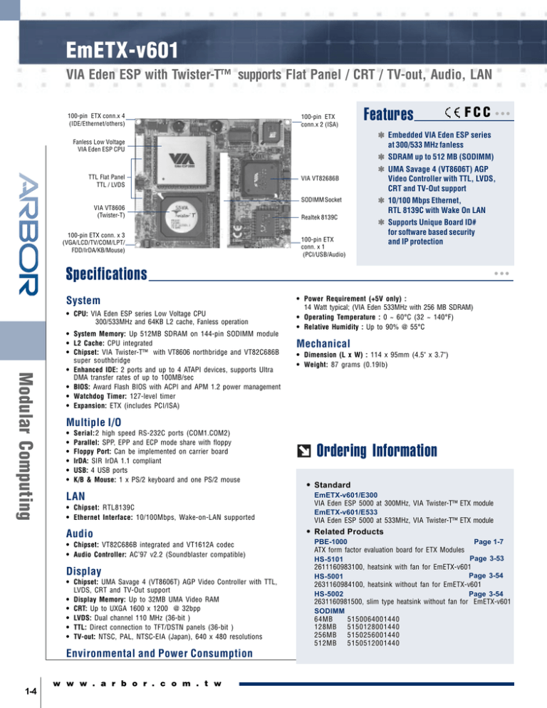EmETX-v601 EmETX-v601