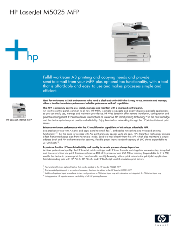 Hp Ipg Commercial Mfp Datasheet P Manualzz