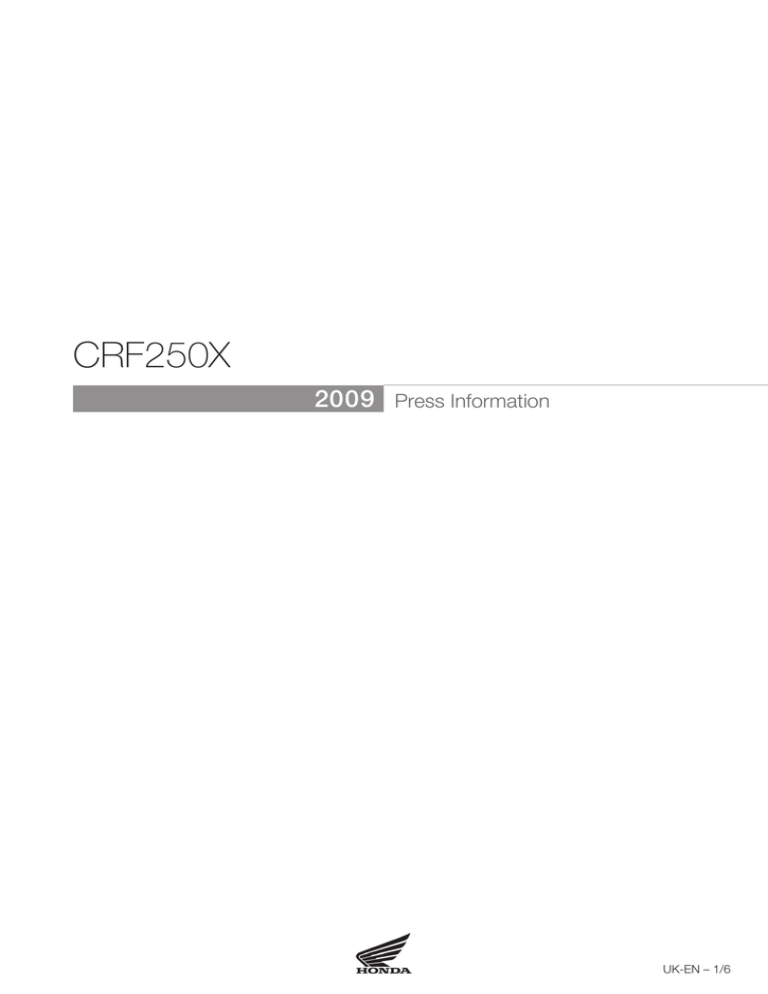 CRF250X - hoc.org.uk CRF250X - hoc.org.uk