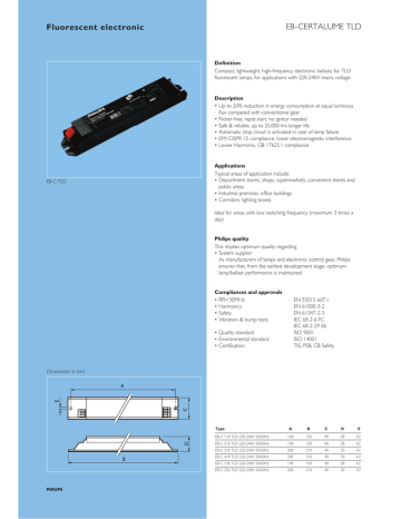 Fluorescent electronic EB-CERTALUME TLD Fluorescent electronic EB-CERTALUME TLD