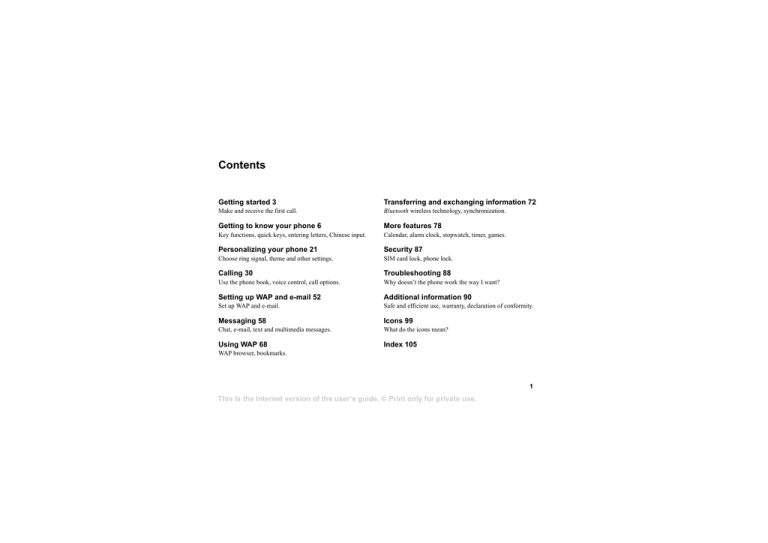 User Guide T68i, R4A English User Guide T68i, R4A English