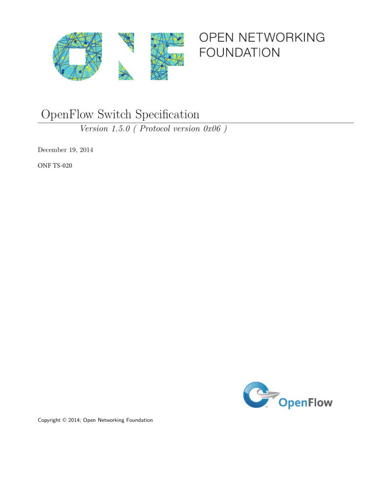 OpenFlow Switch Specification OpenFlow Switch Specification
