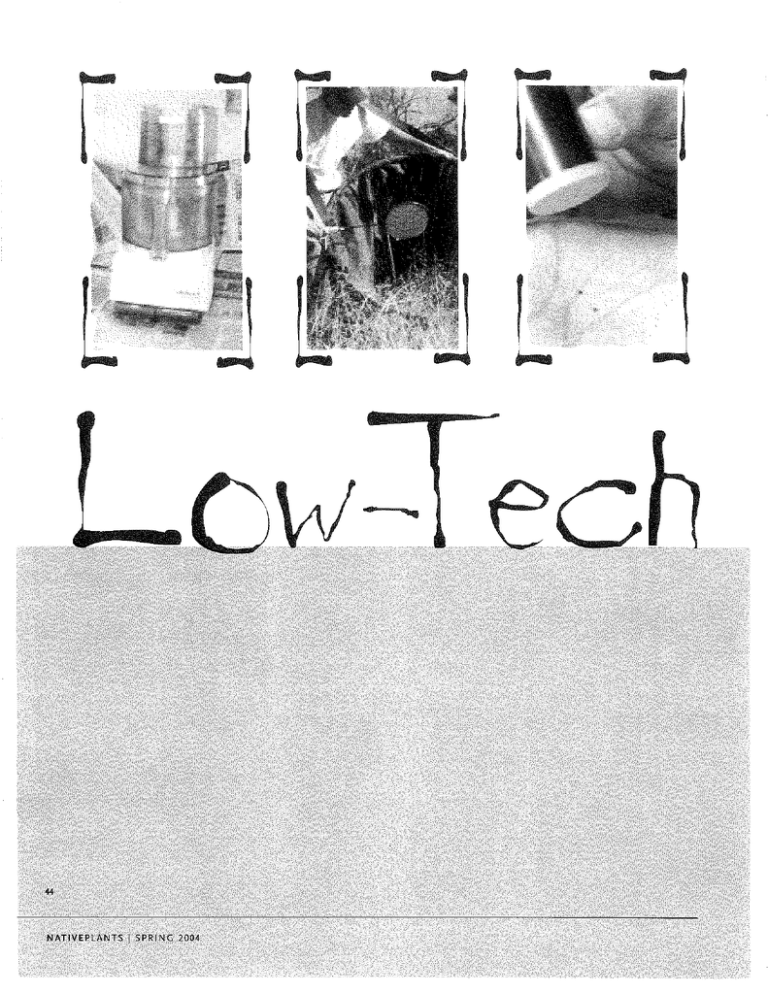 Low Tech Devices - Oregon State University Extension Service Low Tech Devices - Oregon State University Extension Service