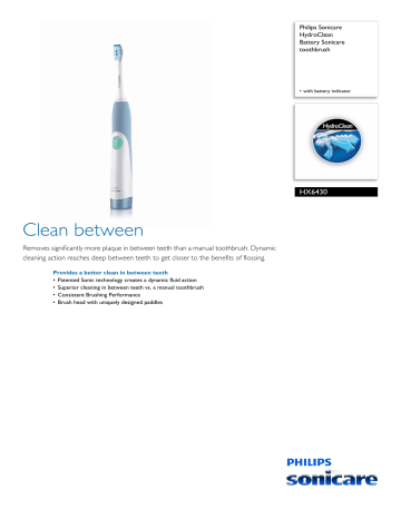 HX6431/02 Philips Battery Sonicare toothbrush HX6431/02 Philips Battery Sonicare toothbrush