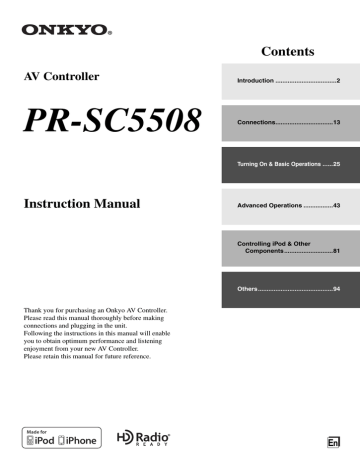 ONKYO PR-SC5508 Instruction manual | Manualzz ONKYO PR-SC5508 Instruction manual | Manualzz