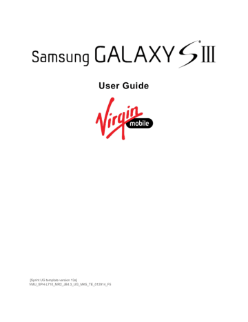 Samsung Galaxy S III Virgin Mobile User guide | Manualzz Samsung Galaxy S III Virgin Mobile User guide | Manualzz