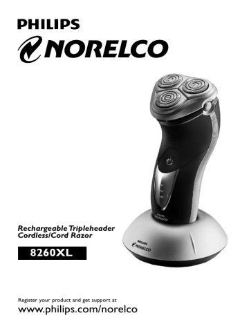 Norelco 8260XL/40 User manual Norelco 8260XL/40 User manual