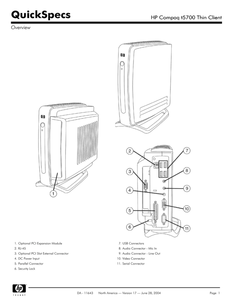 DA - 11643 - North America - Compaq DA - 11643 - North America - Compaq