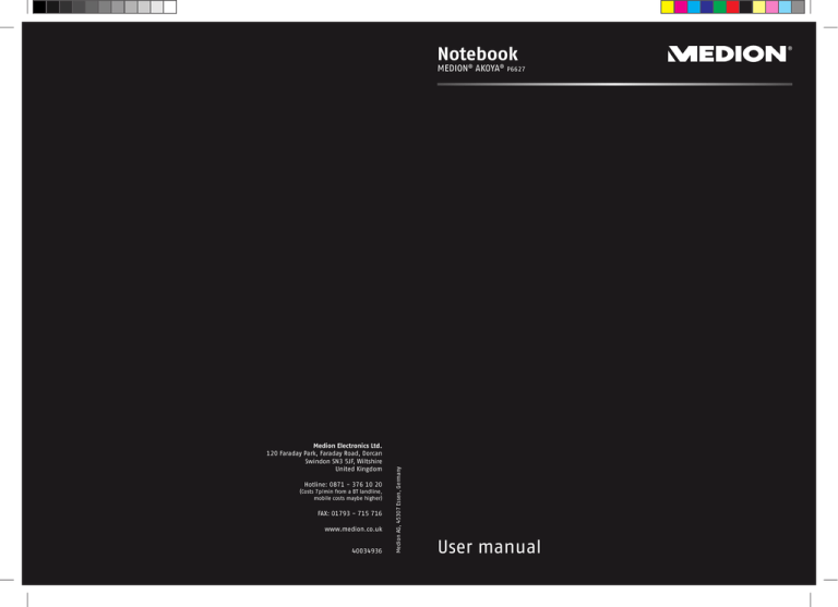 Medion Akoya P 6627 Series User manual Medion Akoya P 6627 Series User manual