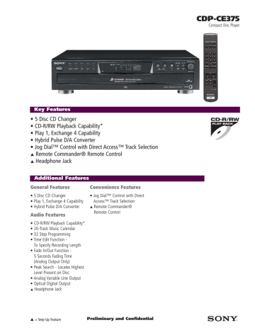 CDP-CE375 - Shoreview Distribution CDP-CE375 - Shoreview Distribution