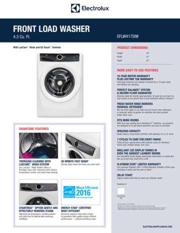 FRONT LOAD WASHER FRONT LOAD WASHER