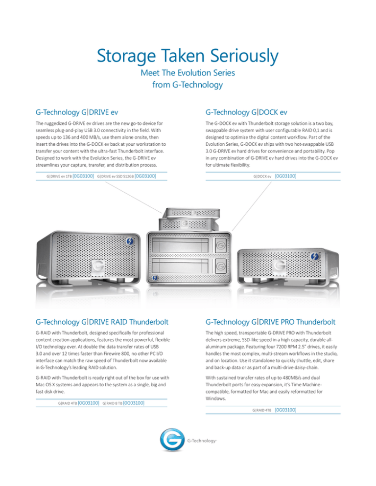 Storage Taken Seriously Storage Taken Seriously