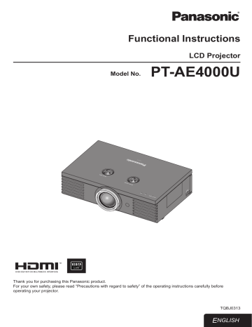 PT-AE4000U PT-AE4000U