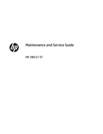 HP 280 G1 Slim Tower PC User guide HP 280 G1 Slim Tower PC User guide