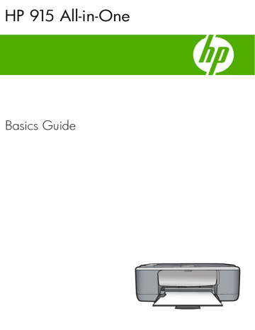 HP 915 All-in-One Printer series User guide HP 915 All-in-One Printer series User guide