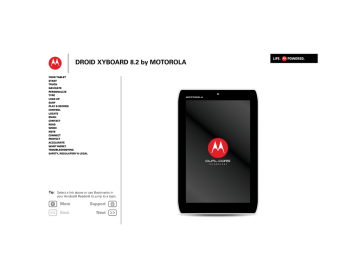 Motorola Droid XYBoard v8.2 Verizon Wireless User guide | Manualzz Motorola Droid XYBoard v8.2 Verizon Wireless User guide | Manualzz