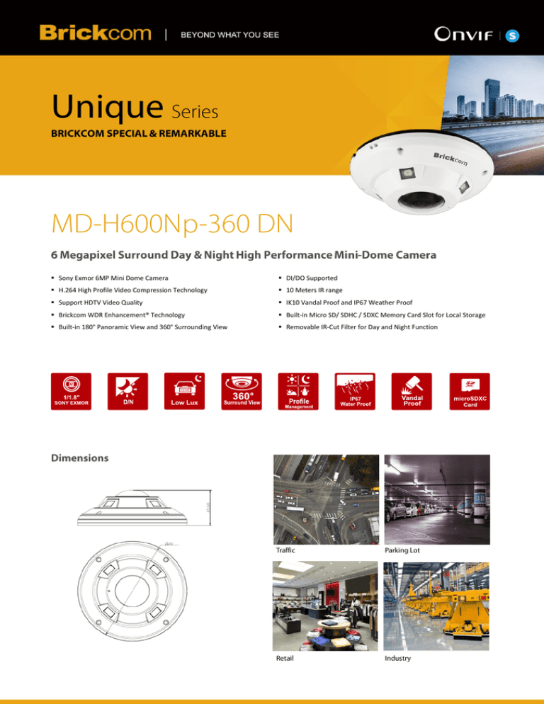 Sony Exmor 6MP Mini Dome Camera H.264 High Profile Video Sony Exmor 6MP Mini Dome Camera H.264 High Profile Video