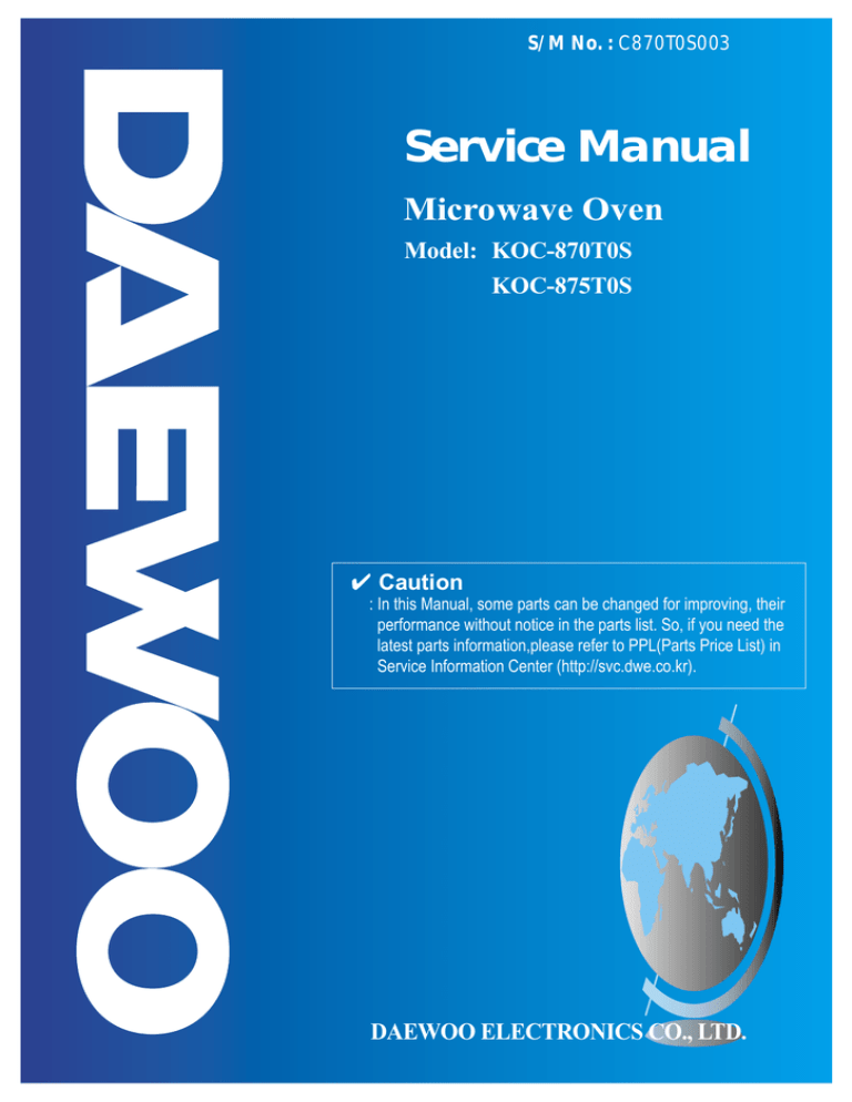 Service Manual - Daewoo Service Manual - Daewoo