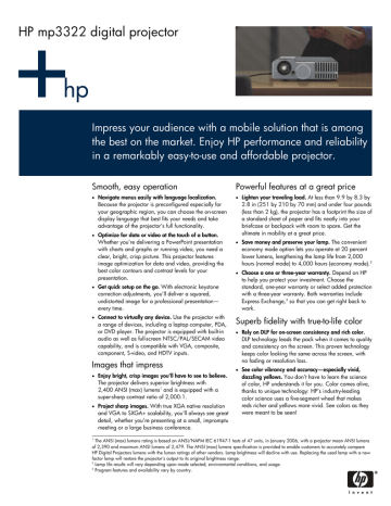 HP mp3220 Digital Projector - Lan-Shop HP mp3220 Digital Projector - Lan-Shop