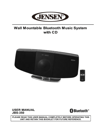 Wall Mountable Bluetooth Music System with CD Wall Mountable Bluetooth Music System with CD
