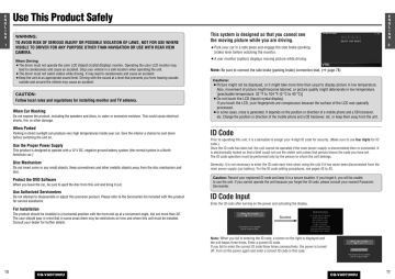 Panasonic CQVAD7300U Operating instructions Panasonic CQVAD7300U Operating instructions