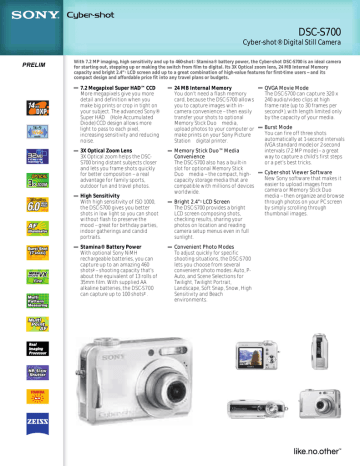 DSC-S700 DSC-S700