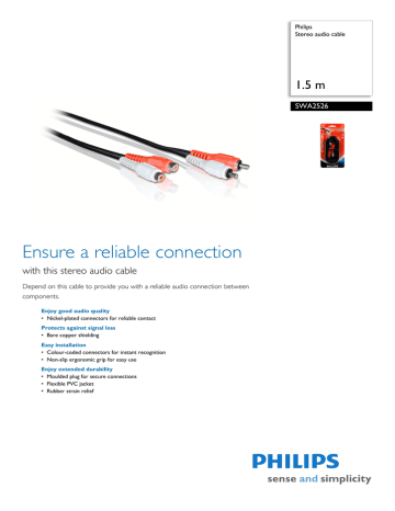 Philips SWA2526/10 User manual Philips SWA2526/10 User manual