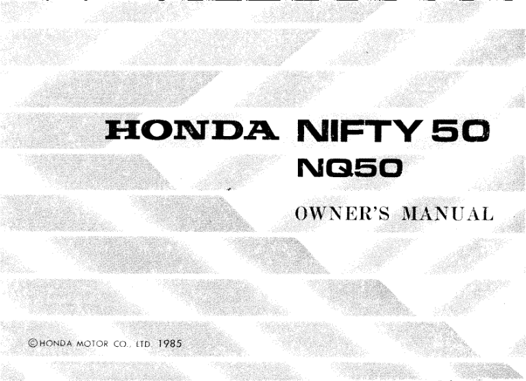 1985 - Honda MPE 1985 - Honda MPE
